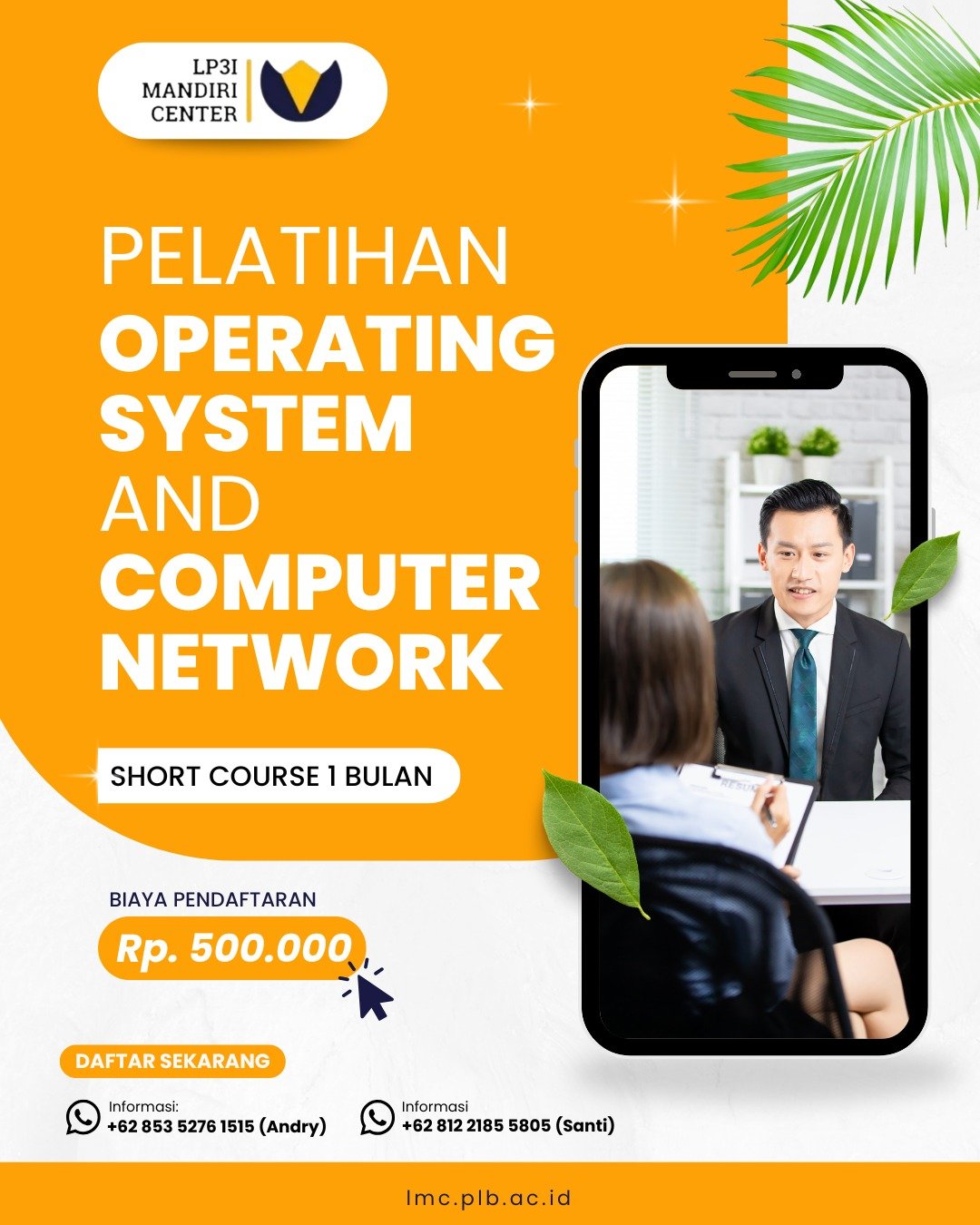 Poster Pelatihan Komputer Dasar dan Lanjutan